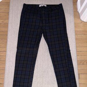Topman Stretch Skinny Plaid Pants